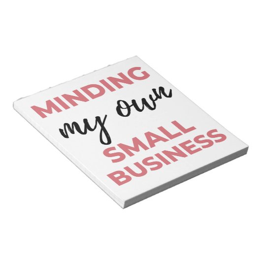 Bloc-note M'occuper de ma petite entreprise 2 (Incliné)