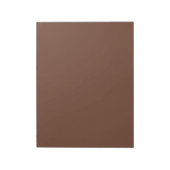 Bloc-note Mocha Brown couleur solide | Classique | Élégant (Tourné)