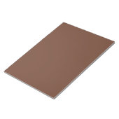Bloc-note Mocha Brown couleur solide | Classique | Élégant (Incliné)