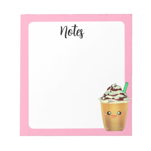 Bloc-note Mocha Café Iced Blond Boisson (Devant)