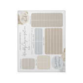 Bloc-note Mocha Dreamy Custom Weekly Organisation (Tourné)