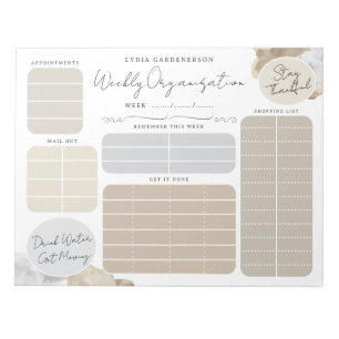 Bloc-note Mocha Dreamy Custom Weekly Organisation