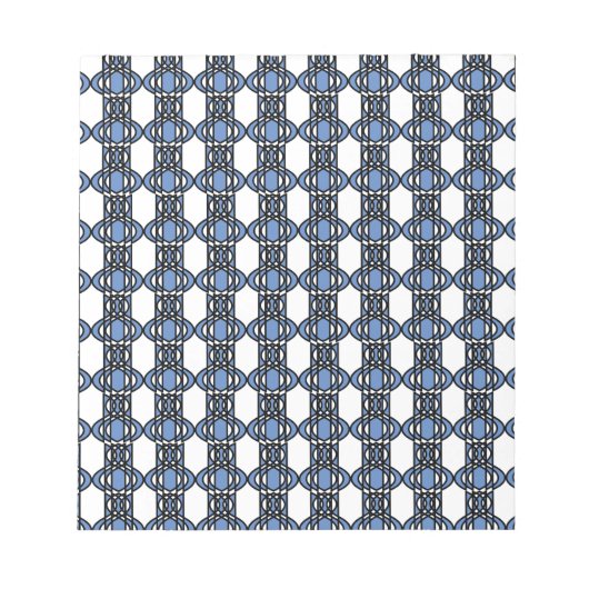 Bloc-note Mod Retro Blue Abstrait Scarab Motif (Devant)