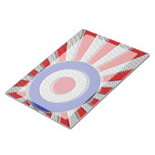 Bloc-note Mod Roundel Sunburst asiatique en fibre de carbone (Incliné)