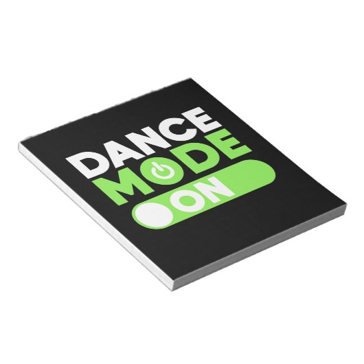 Bloc-note Mode Danse activé (Incliné)