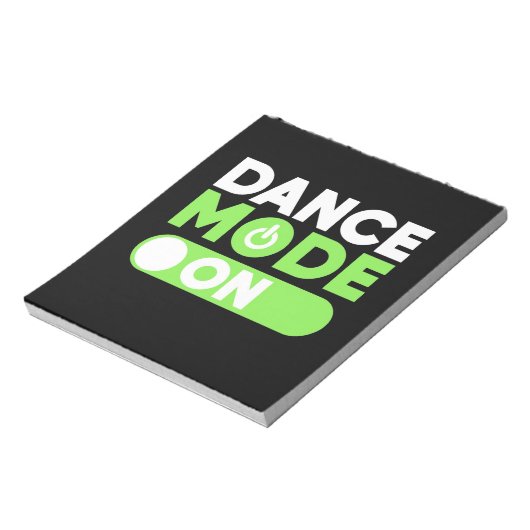 Bloc-note Mode Danse activé (Tourné)