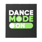 Bloc-note Mode Danse activé (Devant)