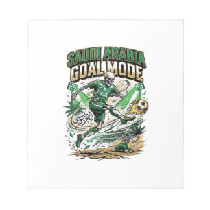 Bloc-note Mode de but de l'Arabie saoudite Skeleton Striker