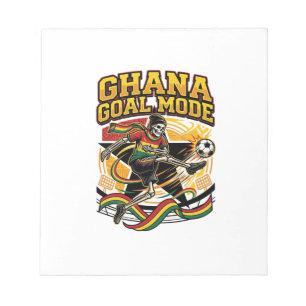 Bloc-note Mode de but Ghana Skeleton Striker Nations Streetw