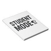 Bloc-note Mode Étudiant Activé – Motivation Drôle pour les É (Incliné)