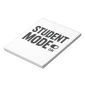 Bloc-note Mode Étudiant Activé – Motivation Drôle pour les É (Tourné)
