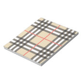 Bloc-note Mode géométrique écossaise motif (Tourné)
