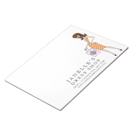 Bloc-note Mode moderne fille Damask Business Pad (Incliné)