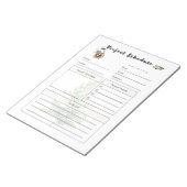 Bloc-note Modèle de calendrier de projet complet (Incliné)