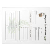 Bloc-note Modèle de calendrier de projet complet (Devant)