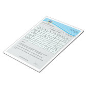 Bloc-note Modèle de calendrier scolaire modifiable | Classe  (Incliné)