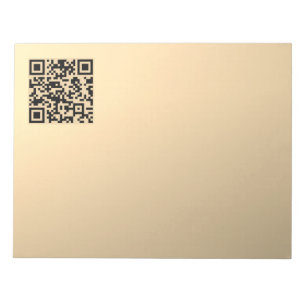 Bloc-note Modèle de code QR instantanément modifiable Faux