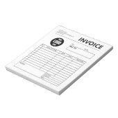 Bloc-note Modèle de facture de formulaire commercial (Tourné)