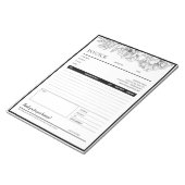 Bloc-note Modèle de facture d'entreprise de conception de li (Incliné)