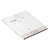 Bloc-note Modèle de facture professionnelle modifiable Formu (Incliné)