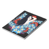 Bloc-note Modèle de flamme dans le lit de fleurs de Poppy, A (Tourné)