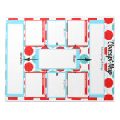 Bloc-note Modèle de la carte du concept étudiant en soins in (Devant)