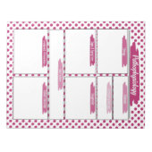Bloc-note Modèle de la Magenta Nurse-Pathophysiologie (Devant)