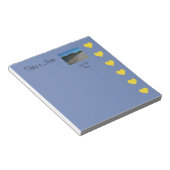 Bloc-note Modèle de la photographie de coeur (Incliné)