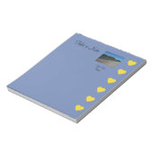 Bloc-note Modèle de la photographie de coeur (Tourné)