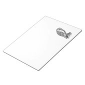 Bloc-note Modèle de l'illustration d'oiseaux de Chouette vin (Incliné)