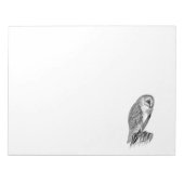 Bloc-note Modèle de l'illustration d'oiseaux de Chouette vin (Devant)