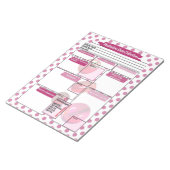 Bloc-note Modèle de Médicament pour Étudiants de Magenta Hea (Incliné)