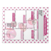 Bloc-note Modèle de Médicament pour Étudiants de Magenta Hea (Devant)