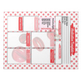 Bloc-note Modèle de médicaments pour étudiants en soins infi (Devant)