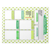 Bloc-note Modèle de médicaments pour les étudiants en soins  (Devant)