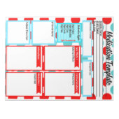 Bloc-note Modèle de médicaments pour les étudiants en soins  (Devant)