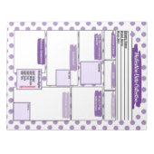 Bloc-note Modèle de médicaments pourpre pour les étudiants e (Devant)