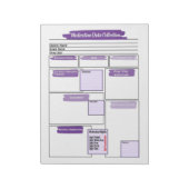 Bloc-note Modèle de médicaments pourpre pour les étudiants e (Tourné)