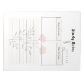 Bloc-note Modèle de planificateur d'étude quotidien ultime (Devant)