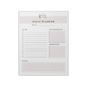 Bloc-note Modèle de planificateur professionnel rose esthéti (Tourné)