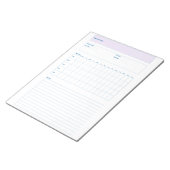 Bloc-note Modèle de planification de projet, feuille de plan (Incliné)