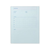 Bloc-note Modèle de planification de projet, feuille de plan (Tourné)