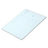 Bloc-note Modèle de planification de projet, feuille de plan (Incliné)