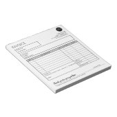 Bloc-note Modèle de réception des factures de petites entrep (Incliné)