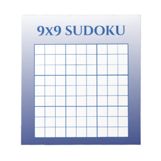 Bloc-note Modèle de Sudoku 9 par 9 Blue Ombre