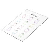 Bloc-note Modèle de suivi de perte de poids personnalisable (Incliné)