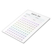 Bloc-note Modèle de suivi de perte de poids personnalisable (Incliné)