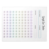 Bloc-note Modèle de suivi de perte de poids personnalisable (Devant)