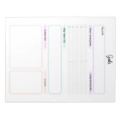 Bloc-note Modèle de suivi des objectifs ultimes (Devant)