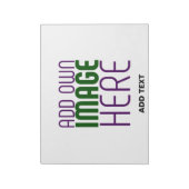 BLOC-NOTE MODELE DE TEXTE D'IMAGE BLANC SIMPLE ÉDITABLE MODE (Tourné)